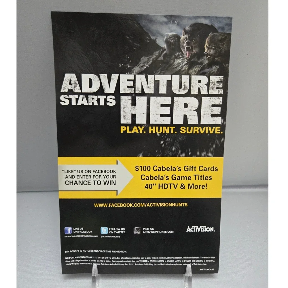 Cabelas Big Game Hunter 2012 - Microsoft Xbox 360 - CIB W/ Manual Tested & Works